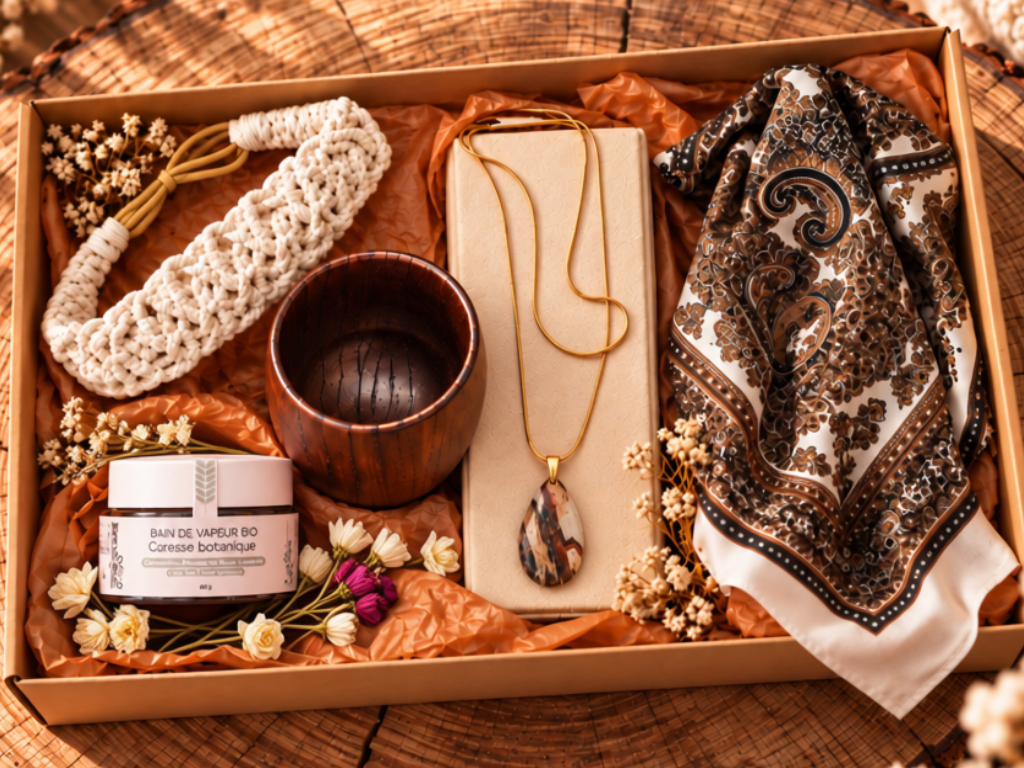 Coffret DANS LA CHALEUR DU CHALET — Collection Novembre 2026 — Box HIPPIE CHIC - Paris
